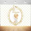 7x5ft Mi Bautizo Backdrop My Baptism First Holy Communion Photography Background Newborn Boys Girls Baby Shower Party Banner Decorations Supplies Photo Booth Props