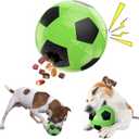 Dog Treat Ball - 4.61Inch Interactive Treat Dispenser for Large & Small Dogs, Giggling Sound, Keeps Dogs Busy