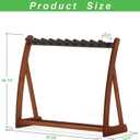 Guitar Stand Rack,Guitar Rack For Multiple Guitars Stands Floor for Electric,Acoustic,Bass Guitars &Case-Foldable, Adjustable,Protective with No-Slip Non-Scratch Padding ,for Home,Studio, Stage (walnut)