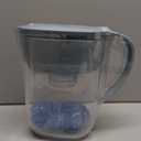 Brita Small 6 Cup Water Filter Pitcher, 1 BritaPlus Filter, Metro, Stone Blue 