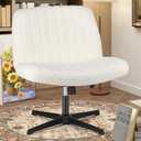 OLIXIS Criss Cross Chair with Wheels, Vanity Chair, Home Office Desk