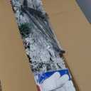 7.5 FT Pre-lit Snow Flocked Christmas Tree Spruce with Remote Control, 450 Warm White Multi-Color Changing LED Lights, Artificial Hinged/Feel Real/Realistic for Home, Dual Color LED