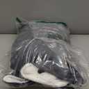 IR Imperial Rooms Sherpa Blankets Queen Size - Thick and Warm Blankets for Winter, Reversible Soft and Fuzzy Fluffy Queen Size Blanket for Bed, Grey, 90x90 Inches