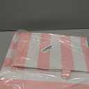 Boao 4 Pack Pink Circus Awning Decoration 3D Pink and White Stripe Cardboard Awning Bulletin Board Wall Decor Sweet Ice Cream Party Favors for Lemonade Stand Truck Bulletin Board