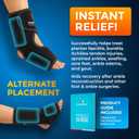 PhysioNatural Foot & Ankle Ice Wrap with 2 Cold Gel Packs  Great for Sprained Ankle, Achilles Tendon Injuries, Plantar Fasciitis, Bursitis & Sore Feet  Cold Therapy Pain Relief (XS-XL)