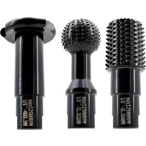 Woodworking Rotary Burr Set - 3pcs Wood Carving Burrs Drill Bit Milling Tool Groving Cutter with 5/8"-11 Thread Rotary Grinding Head for Carving Grinding Polishing Engraving Reaming Groving (3pcs/set 5/8-11" thread)