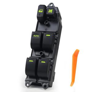 Driver-Side Power Window Switch 84820-12460 / 0F040 / 02150/12480 for 2002-2015 Toyota RAV4 Camry Sienna Prius Corolla EX Fortuner  Blue LED Upgrade, Plug & Play, Premium Replacement