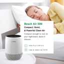 BOSCH Air Purifier for Home, Small Spaces (Covers, 500-sq ft), 2-in-1 Filter for Pollen, Smoke, Dust, Dander, Outdoor Pollution, Odors, Air 500, White