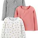 Simple Joys by Carter's Girls' Long-Sleeve Shirts, Pack of 3 
12 Months