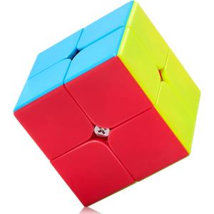 Roxenda 2x2x2 Speed Cube, 2 by 2 Magic Cube Smooth Puzzle Cube 50mm (Stickerless)