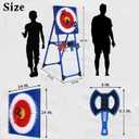Stiatu Axe Throwing Bristle Target with 8 Throwing Axes Set,Axe Throwing Game for Backyard, Indoor &Outdoor,Yard Games,Carnival Games