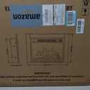 Efiretric Adam Electric Fireplace Insert with Front Trim Kit, 23" W x 17" H (EF447) with Front Trim Kit, 1500W Heater, Remote Control and Timer, 23.46" W x 17.64" H x 5.12" D