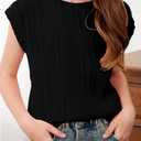 blibean Tween Girls Summer Short Sleeve Textured Tops Shirts Size 6-15 Years