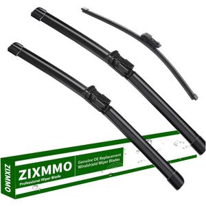 3 Factory Wiper Blades Replacement for 2018 2019 2020 2021 2022 2023 VW Atlas Windshield Wiper Blades Replacement Original Equipment - 26"/22"/12"(Set of 3) Top Lock