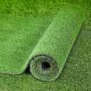 Artificial Grass Turf 3 Feet X 10 Feet, Indoor/Outdoor Faux Fake Grass Rug with Drainage Holes, 0.8" Height Perfect Artificial Turf Mat for Garden Lawn Balcony Pet Landscape Decoration