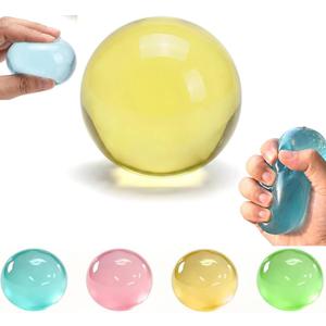 Coconut Oil Squishy - 2026 New Coconut Oil Stress Ball, Slow Rising Squishy, 100% Odorless, Non-Sticky, Easy to Clean, Improving Focus, Or Easing Tension During Study, Work, Or Relaxation (Yellow)