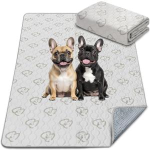 FXW Washable Pee Pads for Dogs, Puppy Pads with Super Absorbent, Specifically Designed for FXW Rollick/Homeplus 24inch 6 Panels Dog Playpen, 39" x 63" Rectangle, Khaki, 1 Pack