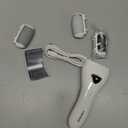 Electric Foot Callus Removers Rechargeable, Portable Electronic Foot File Pedicure Tools, Electric Callus Remover Foot Scrubber Kit, Professional Foot Care Ideal Gift for Dead, Hard Cracked Dry Skin (001-white)