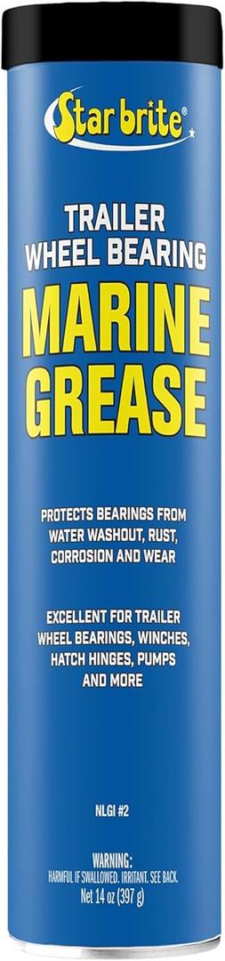 STAR BRITE Trailer Wheel Bearing Grease NLG#2 - Advanced Marine-Grade Protection Against Rust, Corrosion & Water Washout