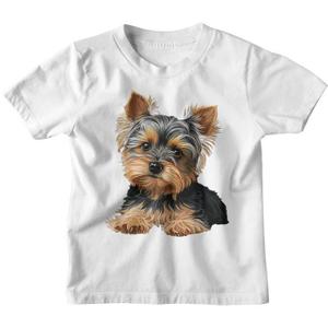Funny Yorkshire Terrier Cute Puppy T-Shirt Size XS White