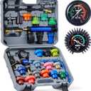Orion Motor Tech Coolant Pressure Tester Kit, 33pc Master Coolant Vacuum Refill Kit with 23 Radiator Adapters, Radiator Cooling System Pressure Tester Kit with Vacuum Pump Vacuum Purge & Refill Tool )