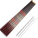 Goture//Telescopic Tenkara Fishing Rod Kit//Ultralight Travel Fishing Rod,Portable Collapsible Bass Crappie Rod, Carbon Fiber Inshore Stream Trout Pole 10 12 15 18 21 24 Free Tip Set(Top 3 Segment) (24ft/7.2m, 1 Piece Red-fox,red)