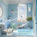 Hohean Wall Fragrance Plug in with Night Light Compatible with Bath & Body Works WallFlower Fragrance, Marine Style Essential Oil Diffuser Plug with Rotary Design (Shell Starfish Conch)