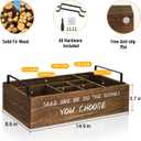 Ameuphercy Paper Plate Holders Utensil Caddy for Kitchen Counter,Wood Paper Plate Organizer Utensil Holder Organizer for Kitchen Accessories,Silverware Caddy Disposable Dish Holder for Party