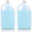 WUWEOT 2 Pack 1 Gallon Jugs, Empty Gallon Bottle, Plastic HDPE Container with Child Resistant Airtight Lids for Home and Commercial Use, Water Storage Containers for Water, Soaps, Detergents, Liquids