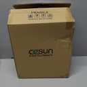 Cesun Small Bathroom Trash Can 2.1 Gallon Wastebasket, Modern Metal Garbage Can Office Waste Basket, Silver Stainless Steel Trash Bin for Bedroom, Home Office, Toilet, rv, Near Desk, Under Sink.