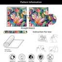 REDAMANCY Colorful Blur/Green Magnolia Floral Pink/Red Flower Abstract Art Peel and Stick Wallpaper Stick on Contact Paper Vintage Wall Paper Easy Peel Off for nightstand Drawer Cabinet Renter