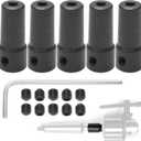 5Pack Vgoohobby B10 Motor Shaft Drill Clamp Coupling Coupler Adapter Chuck Connecting Rod for Drill Chuck (4mm)