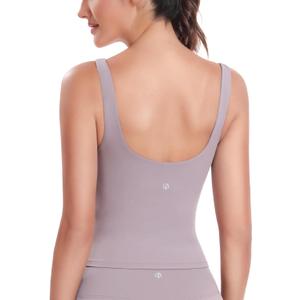 HeyNuts Zeal Bra Longline Classic U Back Medium Impact Wirefree Sports Bras, Workout Tank Tops with Removable Pads (Pink, S)