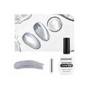 4 x JODSONE 16.5ml Cat Eye Gel Nail Polish Silver Glitter Magnetic Reflective Translucent Need U V Curing