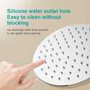 6 Inch Round Rain Shower head, High Flow Stainless Steel Rainfall Shower Head, High Pressure Design (Chrome)
