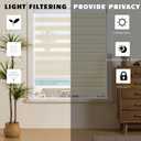 Cordless Zebra Blinds Window Blind Zebra Shade Blinds for Windows Roller Sheer Shades Privacy Light Filtering Shades for Home Kitchen Bathroom (Width 38'' X Height 72'' Cream)