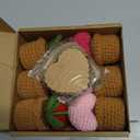 Hotop Mothers Day Crochet Heart Gifts Handmade Heart Potted Plant Artificial Knitted Plants with 50 Tags Strings Anniversary Birthday Mom Women Teacher Coworker Gift(Red, Pink, Rose Red,6 Pcs)