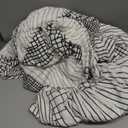 Cornasee Stretch Geometric Futon Cover Slipcovers Full Size,Fully Folding Armless Sofa Bed & Couch Protector,Machine Washable (O)