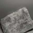 Fluffy Area Rug for Bedroom 4x6 Feet, Indoor Plush Carpet, Shag Soft Bedside Rug, Cute Comfy Furry Rug for Living Room Dorm Girls Boys Room Nursery Decor, Tie Dye Grey