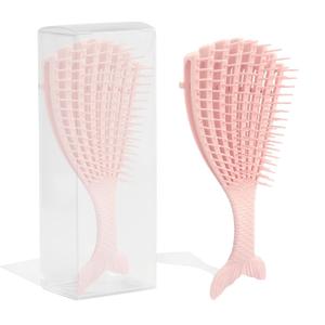 Curly Hair Brush Wet Detangling Hair Brush Shaping and Styling Defining Brush for Wet Dry Curly Thick Straight Hair Quick Smoothing Hair Accessories for Women and Men(Pink-1pc)