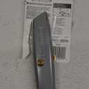 Stanley Tools Classic 99 10-099 Utility Knife 6 In L, Gray Straight, High Carbon Steel Includes: (3) Three Heavy Duty Blades (6 Pack)