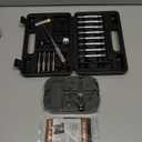 BESTNULE Punch Set, Pin Punches, Punch Tool, Roll Pin Punch Set, Made of High Quality Metal Material Including Punches and Hammer, Mechanical Repair Tool, with Organizer Storage Box (with Bench Block)