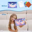 2 x MyPixie Foil Art & Fun - No Mess Princess Foil Crafts for Kids,Arts & Crafts Kits, DIY Creative Activity, Christmas Birthday Gifts for Girls 4 5 6 7 8 9 10 Year Old (Unicorn)