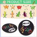 10 pcs Finger Puppets Toys Kids Dancing Fruit Birthday Decorations Felt Finger Sensory Toys with Bag Soft Cute Toddlers Hands Puppets, Vegetable