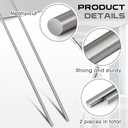 Gisafai 2 Pcs 316 Stainless Steel Rod 1/4''(6mm) Diameter 36'' (910mm) Length Solid Round Bar Metal Shaft Rods for DIY Craft Industry Metal Working