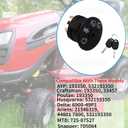 2 x Ignition Starter Switch 4 Position with 2 Key Fits Husqvarna, AYP, Craftsman, MPN, Delta, Poulan, Ariens, MTD, Snapper, 193350,532193350,6900-49P1,33457,21546319,448017800,725-07527,705064