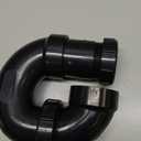 Lesso ABS Adjustable P Trap1 1/2 Inch for RV Drain Bathroom Kitchen Sink Drain Pipe Tubular Kit with White Threaded Adapter Ring