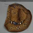 Straw Cowboy Hat for Men Cowgirl Hats Women Wide Brim Beach Sun Hat Western Summer Hats (Medium)