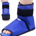 Hilph Foot Ice Pack Wrap for Swelling & Plantar Fasciitis, Reusable Full Coverage Ankle Heels Ice Cold Pack for Feet Injuries, Foot Pain Relief, Achilles Tendonitis, Sprained Ankle (Medium, 1 Pack) (Medium (Plush lining))