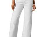 Astylish Womens Wide Leg Jeans High Waisted Stretchy Buttoned Denim Pants Trendy 2025 with Pocket, Size 4